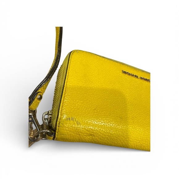 Michael Kors Yellow Leather Wallet - Picture 3 of 7